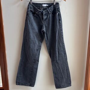 THATSSOFETCH Washed Black Denim Jeans